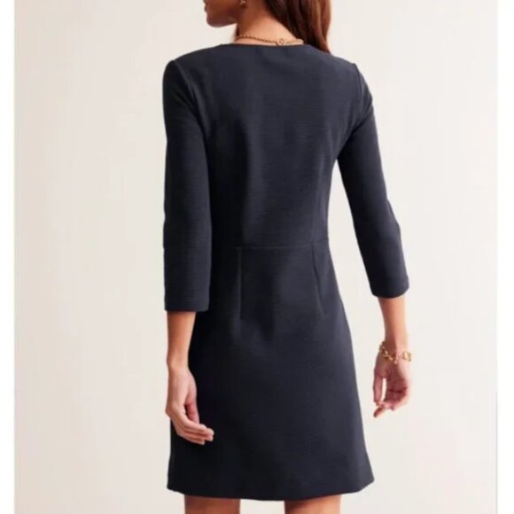 Boden Bronte Ottoman Dress in Navy Size US 2 Regular NWT $98 - Picture 3 of 10
